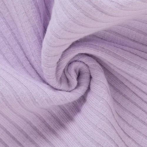 Vista 4 de Conjunto de 3 piezas de algodón de punto acanalado con volantes, camisola de verano con diadema, color liso