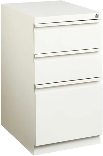 Vista 12 de Pemberly Row Archivador móvil de metal moderno de 27.75 pulgadas de alto x 15.00 pulgadas de ancho con 3 cajones en masilla con cerradura incluida