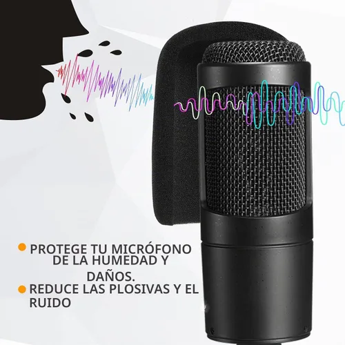 Vista 7 de Audio Technica Soporte de micrófono AT2020 con parabrisas de espuma de montaje de choque, soporte de micrófono AT2020 con soporte de choque