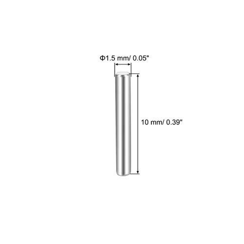 Vista 3 de uxcell Pasador de clavija de acero inoxidable 304 de 0.059 x 0.394 in (aproximadamente 1/16 pulgadas) para litera, para litera, para cama, 25