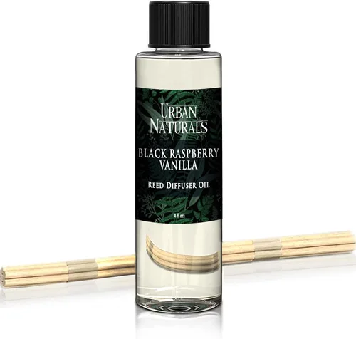 Vista 90 de Urban Naturals Recambio de aceite difusor de varillas ámbar y lavanda, lavanda relajante, ámbar cálido, aroma calmante para habitación, 4 onzas +