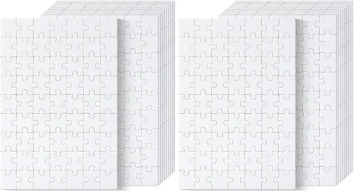 Vista 12 de Mr. Pen - Rompecabezas en blanco, paquete de 5, 100 piezas/paquete, 10.6" x 14.2" pulgadas, rompecabezas blanco, rompecabezas en blanco