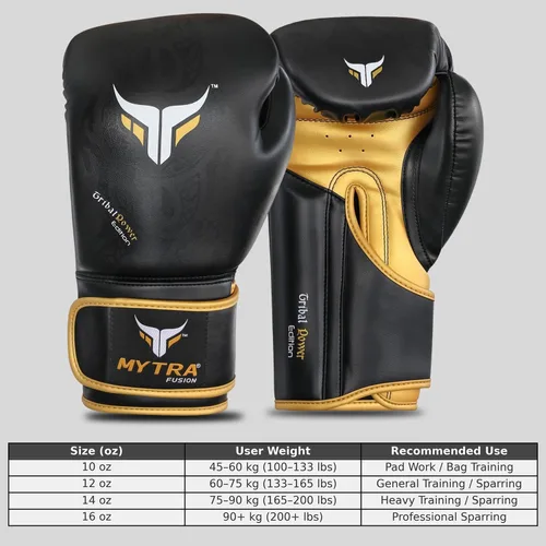 Vista 5 de Mytra Fusion Boxing Gloves – Kickboxing Gloves for Men & Women Boxing Training Gloves MMA Muay Thai Gloves Punching Gloves