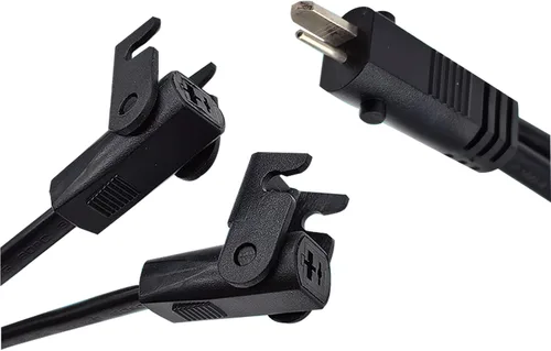 Vista 9 de Cable de alimentación universal para silla reclinable, adaptador de corriente de 2 pines con cable de extensión para silla elevadora, sofá
