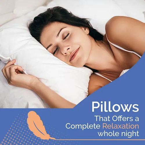 Vista 6 de Continental Bedding Almohada de plumas para dormir de lado, 10% plumón, 90% relleno de plumas, loft mediano de 6 pulgadas, 300 hilos, 100% algodón