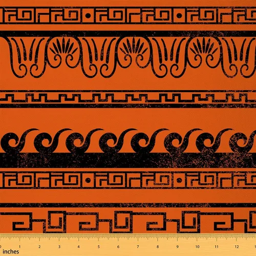 Vista 27 de Feelyou Tela de Dibujos Animados de Frutas por el Patio, Tela con Diseño Temático de Frutas Tropicales para Sillas y Proyectos de Bricolaje