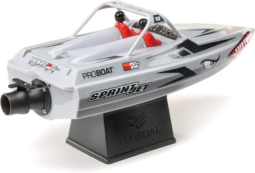 Vista 2 de Pro Boat Sprintjet PRB08045T1 - Bote a chorro de 9 pulgadas con autodeterminación en V cepillado RTR listo para funcionar, plateado