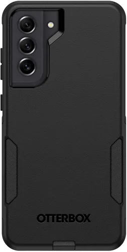 Vista 3 de OtterBox Commuter Series - Funda para Samsung Galaxy S21 FE 5G (solamente), embalaje no minorista, color negro