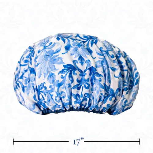 Vista 5 de Betty Dain Gorro de baño y ducha de nailon reutilizable, Blue Royale