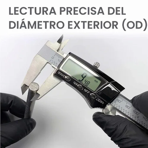 Vista 8 de General Tools Calibrador digital #147 - Herramienta de medición de precisión de 6 pulgadas - Regla de acero inoxidable