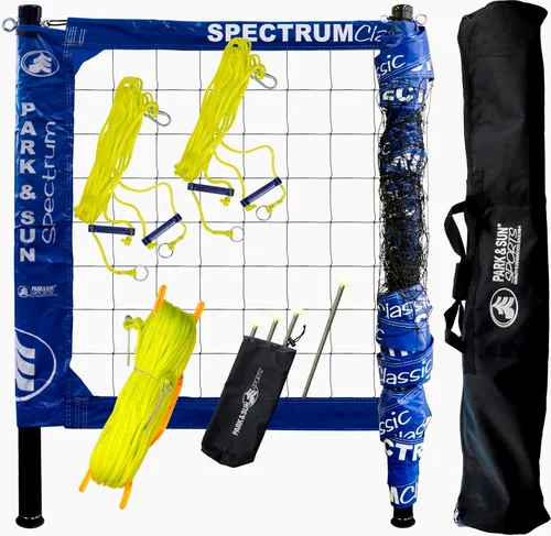 Vista 9 de Park & Sun Sports Spectrum Classic: Sistema de red de voleibol profesional ajustable para exteriores