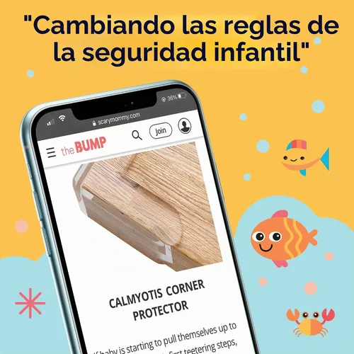 Vista 6 de CalMyotis Protectores de esquinas – Parachoques de seguridad para bordes de muebles, parachoques y cojín a prueba de bebés para cubrir muebles