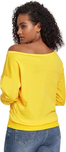 Vista 4 de AM CLOTHES Sudaderas con hombros descubiertos para mujer, tallas grandes, tallas S-5X, camisetas de manga larga de gran