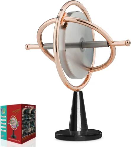 Vista 11 de DjuiinoStar Giroscopio de servicio pesado (rotor de acero inoxidable sólido): velocidad inicial 8,000 RPM, robusto y estable; proporciona muy buena