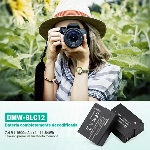 Vista 2 de FirstPower DMW-BLC12 DMW-BLC12PP Batería y cargador USB de doble ranura Kit