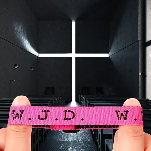 Vista 5 de FIMILOVE - 20 pulseras WWJD - Pulseras con texto en inglés "What Would Jesus Do", cintas de satén, regalos cristianos para hombres, mujeres, niños