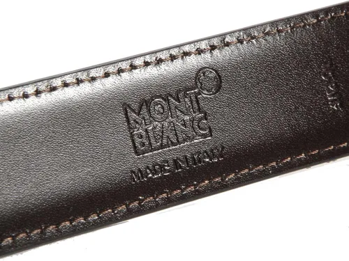 Vista 4 de Mont Blanc - Cinturón de diseño Meisterstück Casual Line para hombre 38156 Negro 47