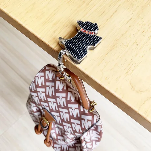 Vista 3 de KSMD Ganchos para bolsos para mesa y bares, organizadores portátiles para colgar bolsos, soporte para bolsillo, bolsa de almacenamiento para colgar