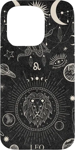 Vista 14 de Galaxy Zodiac Sign Astrological Celestial Aesthetic Leo Case for iPhone 17