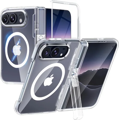 Vista 28 de Hualele - Funda magnética para Samsung Galaxy S24 Plus/S25 Plus con soporte de metal, [compatible con MagSafe]