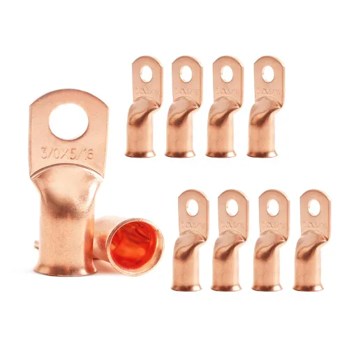 Vista 12 de 25 piezas de terminales de anillo de 1/0 AWG-1/2 (M12), terminales de anillo, conectores de terminal, terminales de cable resistentes, terminales
