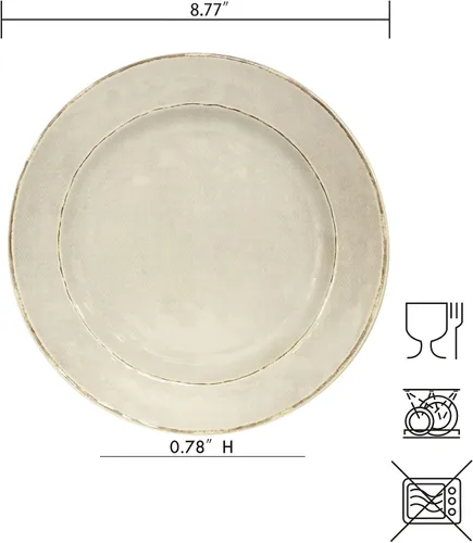 Vista 3 de Juego de 4 platos de ensalada de melamina para interiores y exteriores y uso diario, irrompibles, ligeros, aptos para lavavajillas, sin BPA