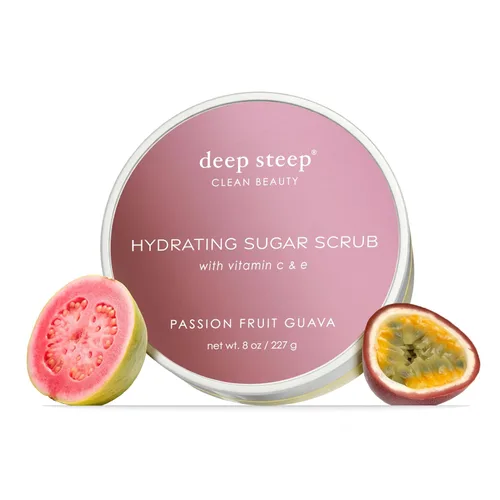 Vista 20 de Deep Steep Exfoliante de azúcar, vainilla de azúcar morena, 8 onzas, exfoliante corporal con aceite de coco orgánico, manteca de karité y aceite