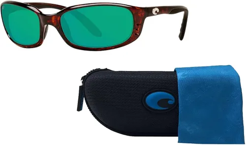 Vista 3 de Costa Brine 6S9017 Oval Sunglasses for Men + BUNDLE with Designer iWear Complimentary Eyewear Care Kit