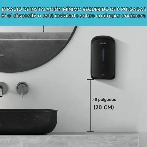 Vista 4 de AIKE Dispensador de jabón automático líquido, capacidad de 33.8 oz