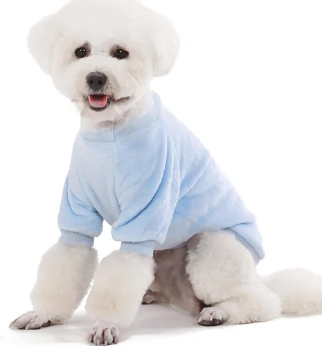 Vista 4 de FabriCastle - Ropa, suéteres, abrigos o chaquetas para perros o gatos pequeños o medianos, unisex, muy suaves y cálidos, paquete de 3 unidades, Rosa