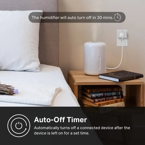 Vista 9 de Kasa Smart Enchufe inteligente, compatible con Matter, monitoreo de energía, diseño compacto, 15A/1800W máx., configuración súper fácil, funciona