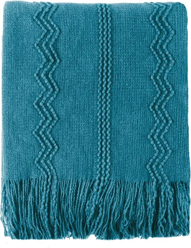 Vista 42 de BATTILO HOME Manta verde manzana para sofá, suave manta de punto de chenilla con borlas para la decoración del hogar, manta verde primavera