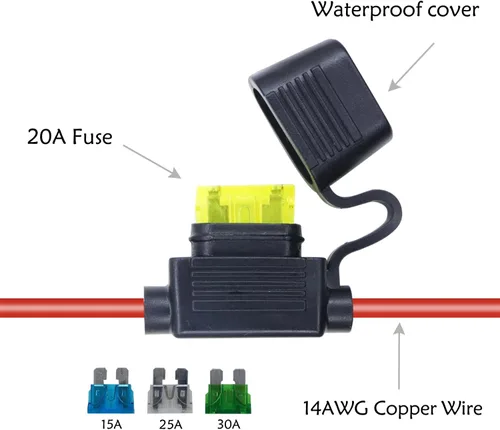 Vista 4 de Cable de extensión de cocodrilo de cocodrilo de batería de 14 AWG a conector solar, adaptador solar a clips de cocodrilo, cable de carga