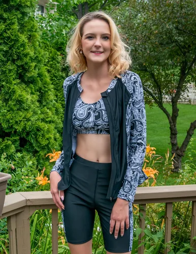 Vista 6 de JACK SMITH Traje de baño de tres piezas con protección contra sarpullido de manga larga para mujer, con cremallera frontal, traje de baño tipo