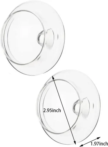 Vista 2 de Samlee Paquete de 2 tapas de repuesto para teteras de cristal, accesorios transparentes para teteras con cubierta de colador para teteras de cocina