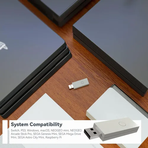 Vista 10 de MAYFLASH Magic NS Wireless Bluetooth Controller Adaptador USB para Switch/Switch 2, Steam Deck, macOS, Windows, Raspberry Pi y más