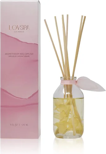 Vista 20 de Set de difusor de cañas, difusor de aceite perfumado con aroma a ámbar romántico y varillas, accesorios de fragancia para el hogar para decorar