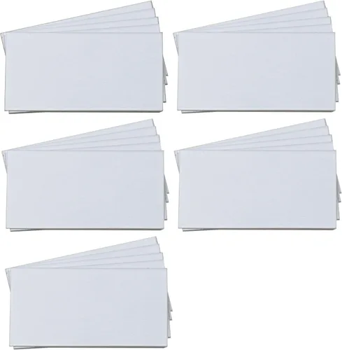 Vista 7 de Tiras de imán coloridas Magna Visual, tiras de borrado de escritura, 25 unidades , Blanco