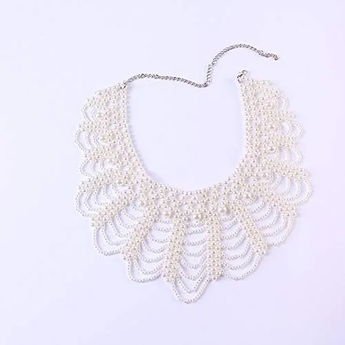 Vista 7 de RBG - Collar de disidencia para mujeres y niñas, blusa desmontable con cuentas de perlas, collar falso, collar femenino de Ruth Bader Ginsburg