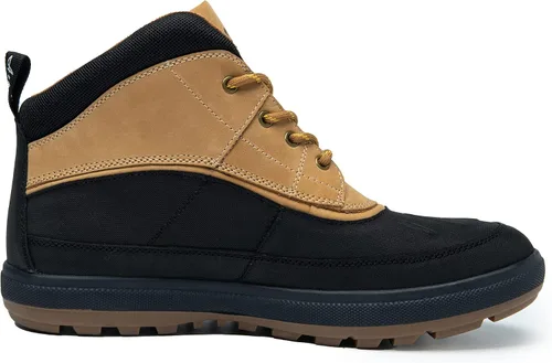 Vista 2 de Botas Oxford de cuero a la moda para hombre, botas de tobillo casuales de media caña para hombre
