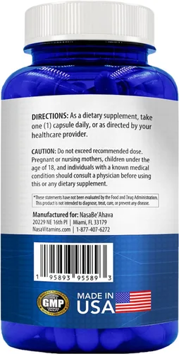 Vista 2 de Resveratrol con vitamina B3 Nicotinamida 500mg Precursor NAD+ y complejo de longevidad con forma de nicotinamida de vitamina B3 Niacina sin