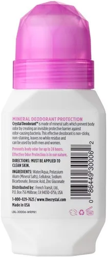 Vista 3 de Crystal Body Desodorante Roll-On 2.25 oz (Paquete de 12)