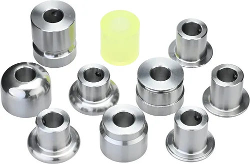 Vista 2 de Rodillo de cuentas que forma el conjunto 9 troqueles de metal 1 rollo de poliuretano que inclina el eje de 0.866 in Cr12