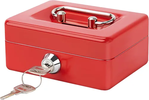 Vista 14 de Jssmst SMCB003 - Caja fuerte con cerradura, regalos de cumpleaños 2017, caja metálica para niños, adultos, resistente, 100% segura , Negro