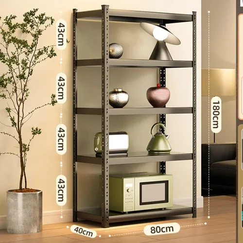 Vista 3 de Shelves Garage Shelving, 5-Tier Adjustable Shelf, 2000 lbs Weight Capacity Storage Rack, Heavy Duty Inrial Metal Shelving Unit (A 150 * 40 * 200cm)