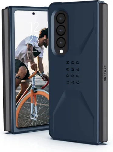 Vista 11 de URBAN ARMOR GEAR UAG - Funda protectora para Samsung Galaxy Z Fold3 5G (2021), diseño civil, elegante, ultrafina, absorbente de golpes, color negro