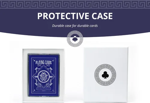 Vista 6 de Baraja pesada de cartas ideal para exteriores Naipes impermeables resistentes al viento Cartas de póquer protegidas de plástico grueso