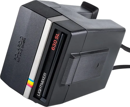 Vista 8 de Polaroid 630 SL Lightmixer Plata con Rayas Arco Iris
