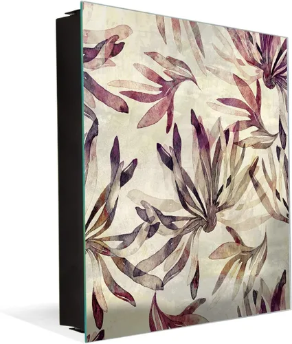 Vista 49 de Concept Crystal Gabinete decorativo de almacenamiento de llaves con tablero blanco de vidrio K10A: pestillo antiguo sin entrada