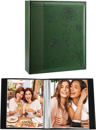Vista 29 de Artmag - Paquete de 2 álbumes de fotos pequeños de 4 x 6 pulgadas, cada paquete con 26 páginas transparentes, para 52 fotos verticales de 4 x 6